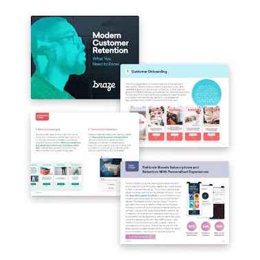 a brochure titled modern customer retention what you need to know