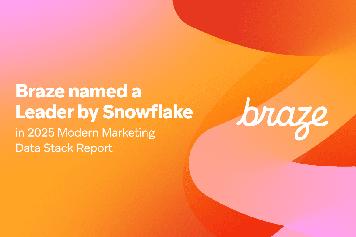 For the Third Year Running, Braze Cited as a Leader in Snowflake’s 2025 Modern Marketing Data Stack Report