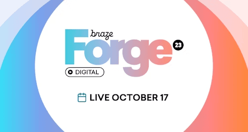 a poster for braze forge 23 digital on october 17