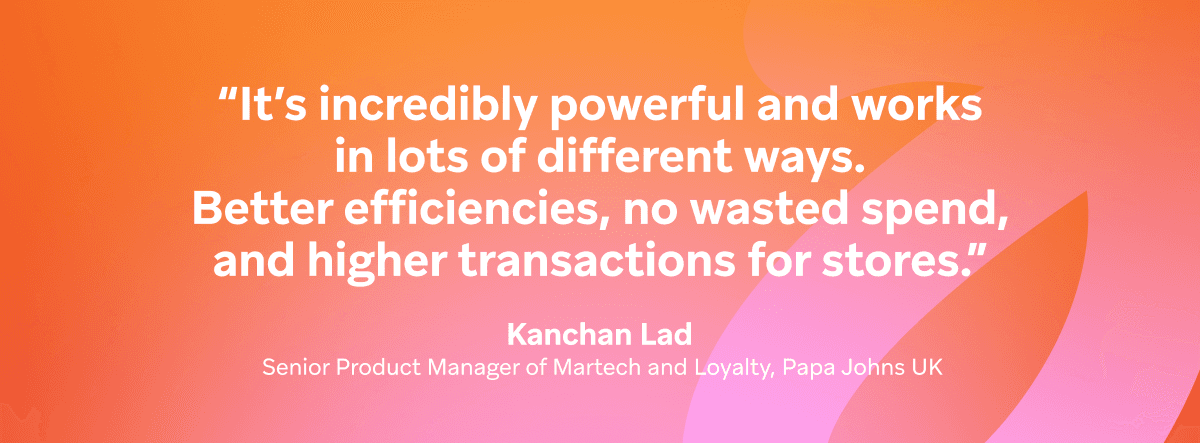 a quote by kanchan lad senior product manager of martech and loyalty