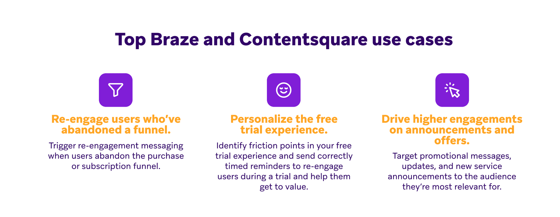 Top braze and contentsquare use cases