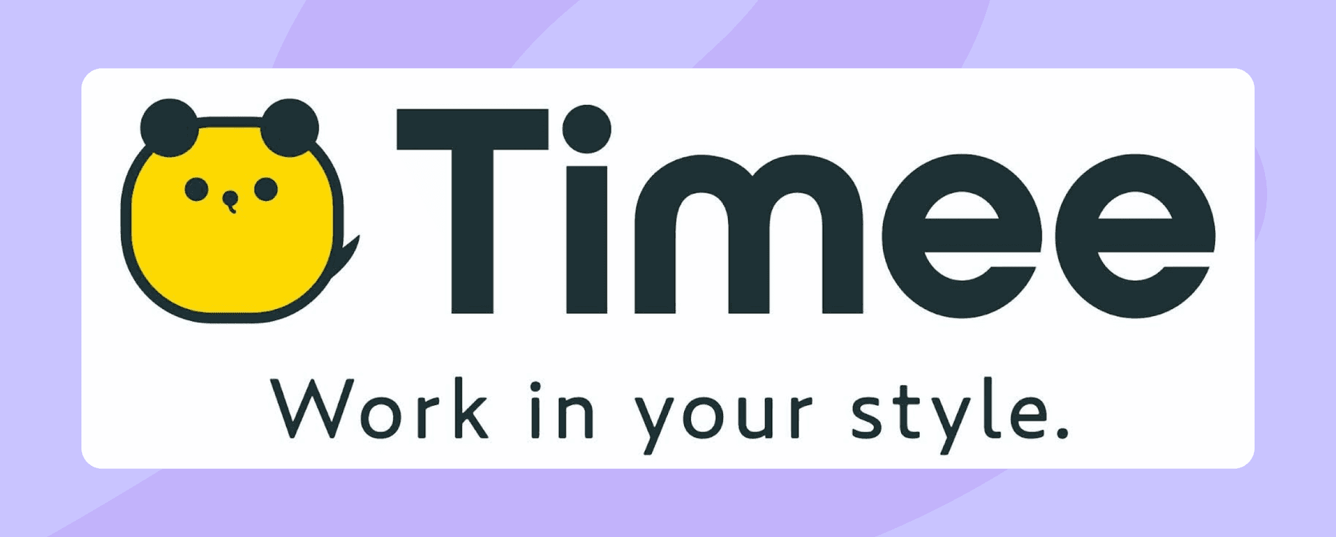 a timee logo that says work in your style