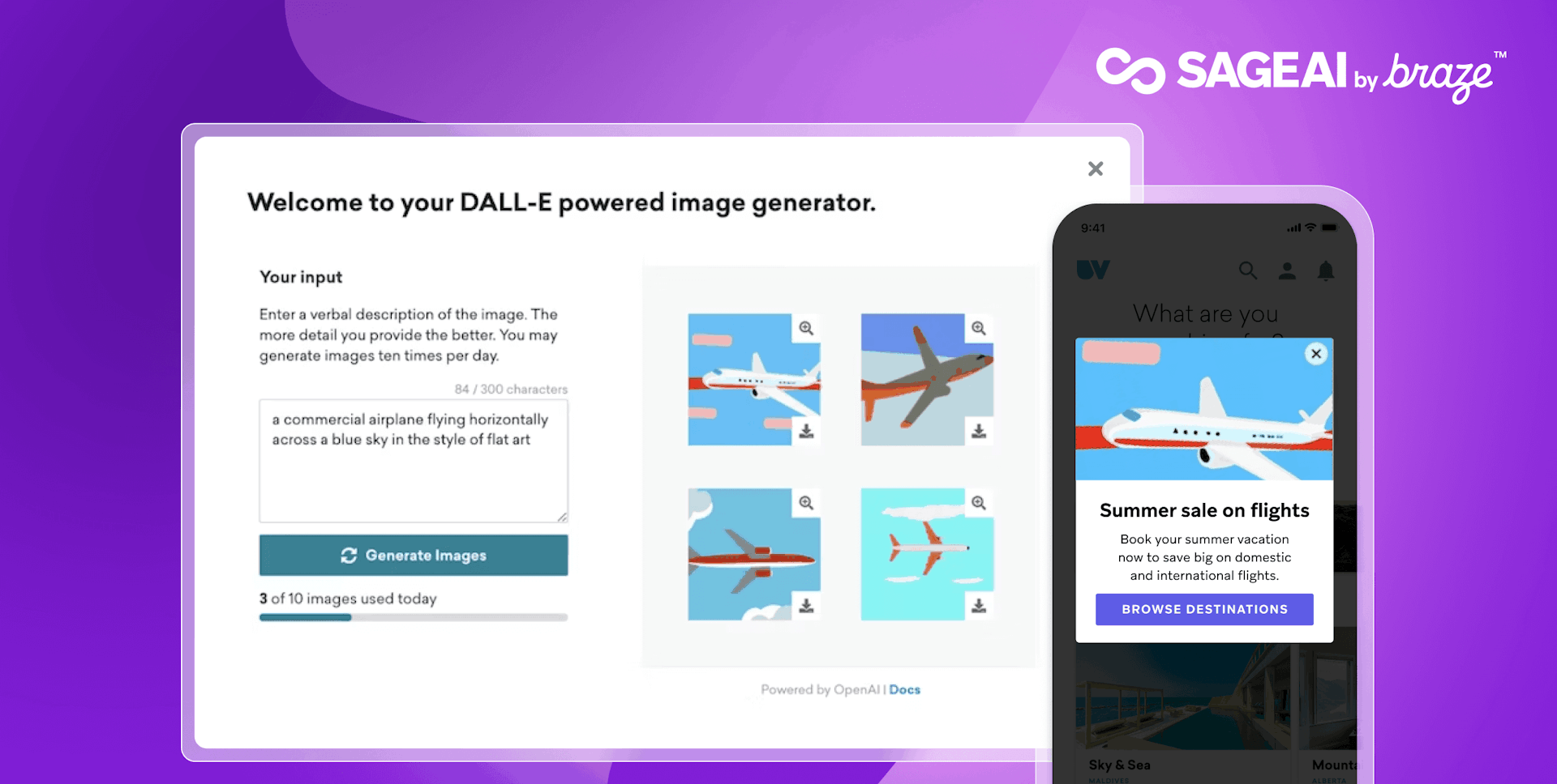 An image showing how to generate images with AI