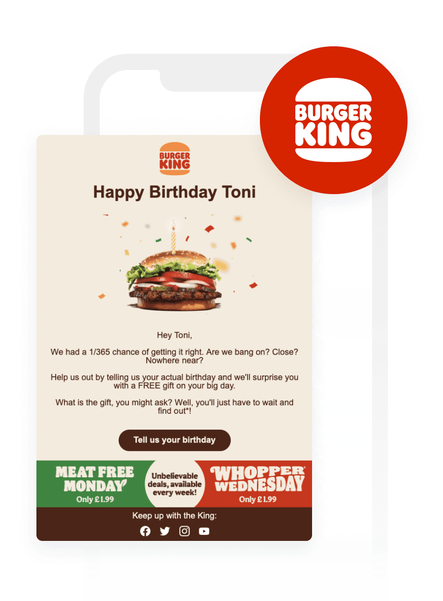 How Burger King UK Personalized Cross-Channel Messaging to Achieve an 800% Increase in Conversions