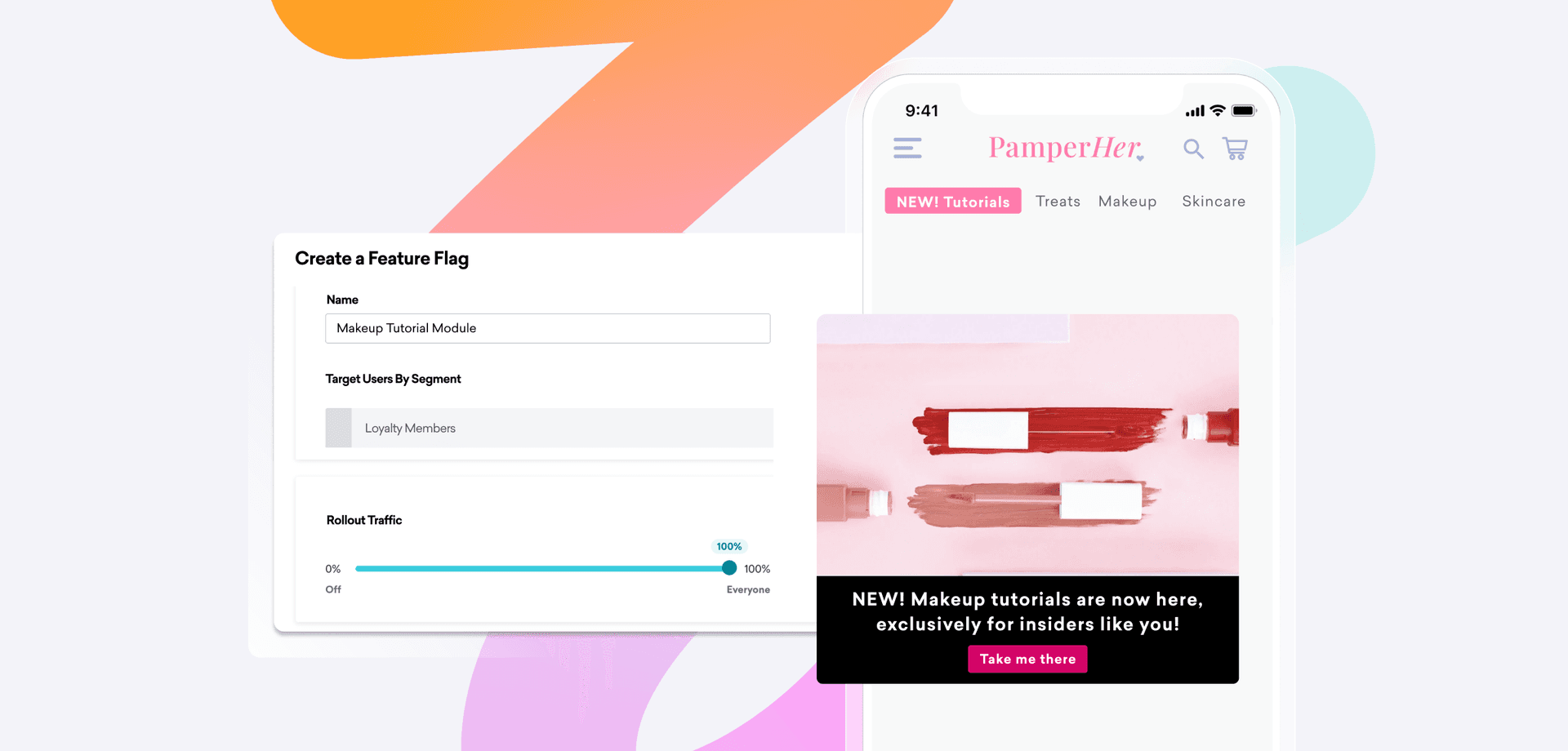 a screenshot of a pamperher website on a phone