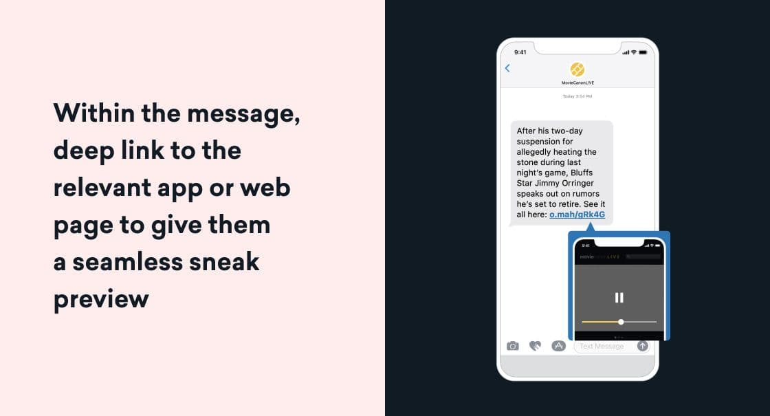 The easier you make it for customers to take action—such as watch a breaking news story or vote in a soon-to-be-expiring poll—the more likely they will actually take that action.