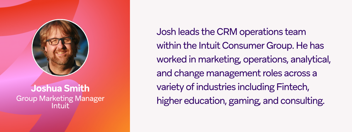 joshua smith is a group marketing manager at intuit