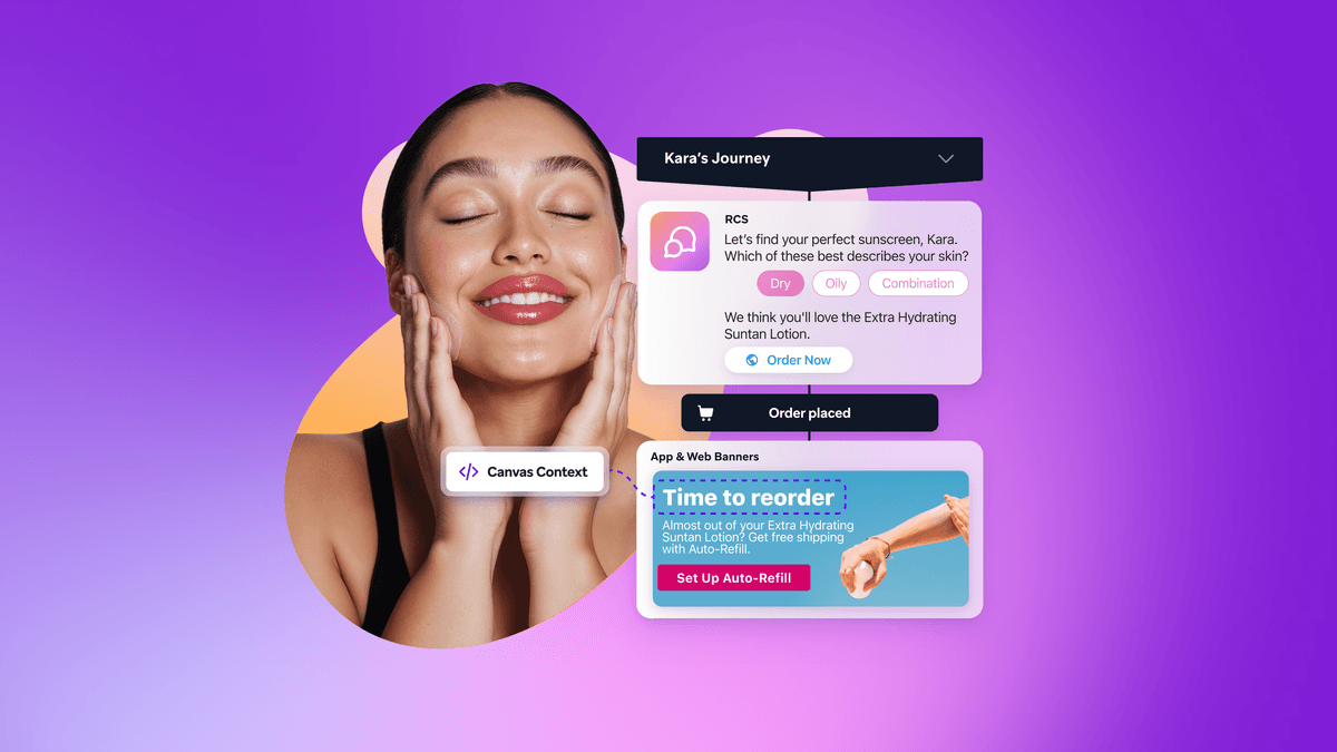 Move up the personalization spectrum: Introducing RCS, Banners, and Canvas Context