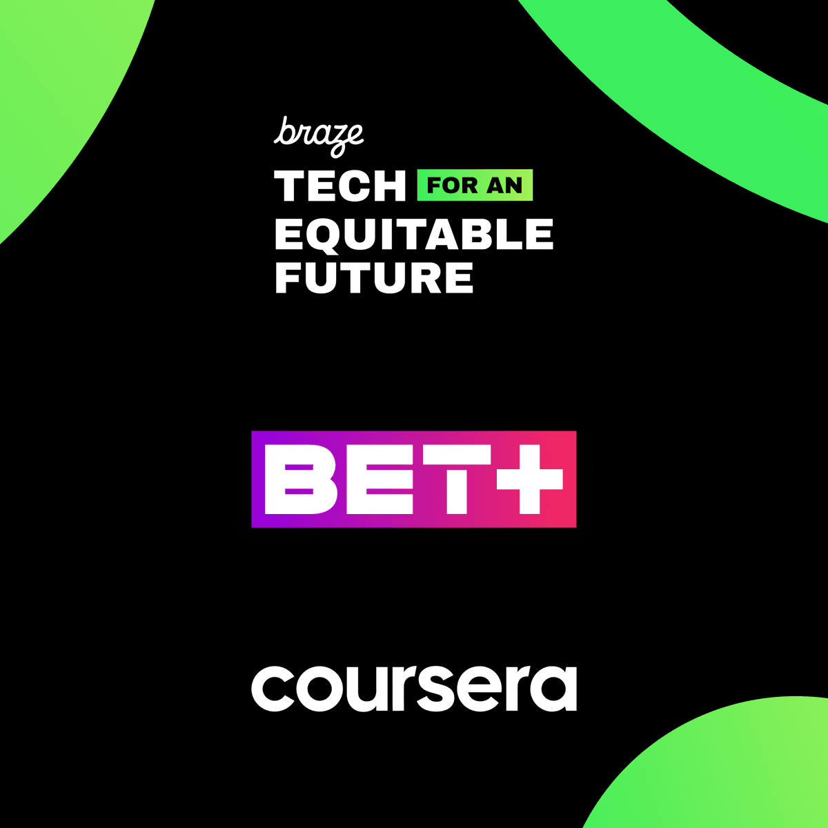 a logo for braze tech for an equitable future