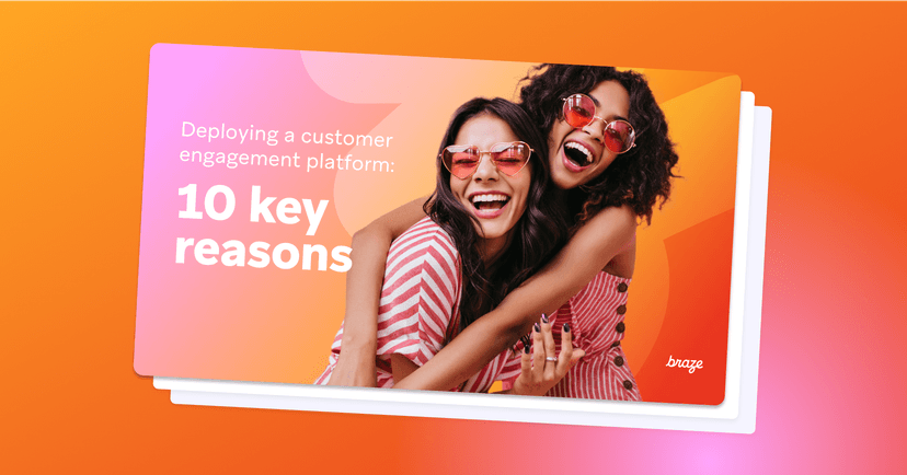 a flyer titled deploying a customer engagement platform