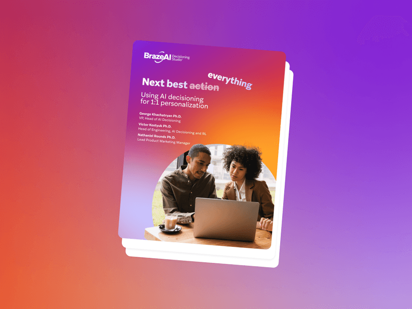 a book titled next best action using al decisioning for 11 personalization