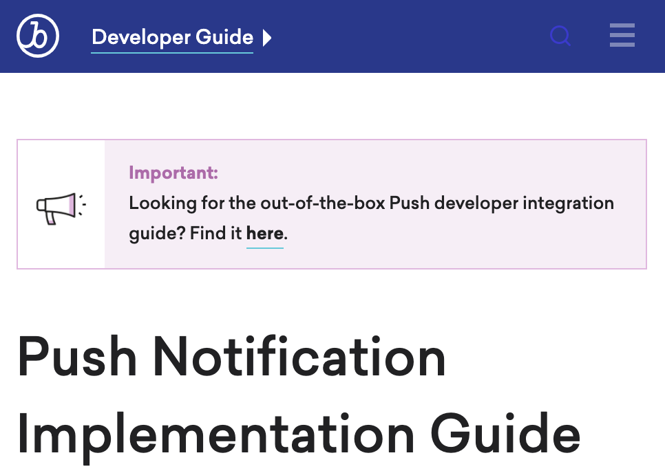 Example of an alert beginning an article.