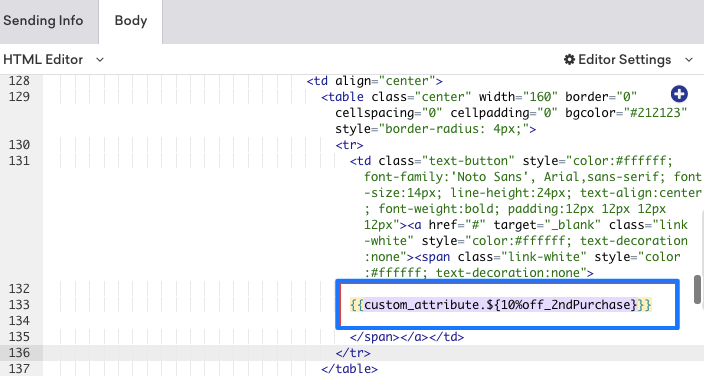 Example of correctly emphasizing components in an image.