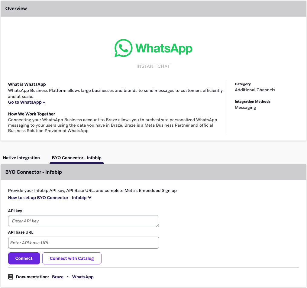 The WhatsApp Technology Partners page.