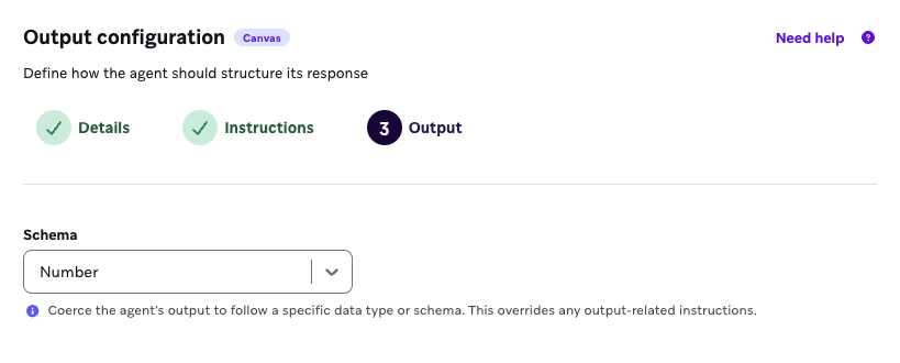 Console des agents avec le numéro sélectionné comme schéma de base.