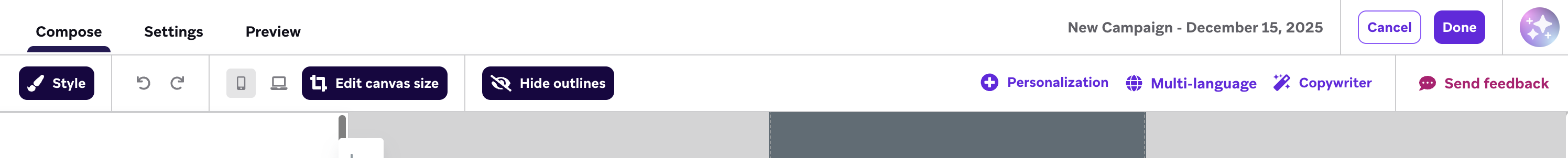 Paramètres multilingues pour les bannières.