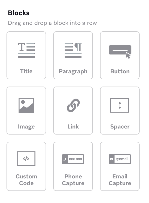 Boîtes de glisser-déposer à sélectionner.