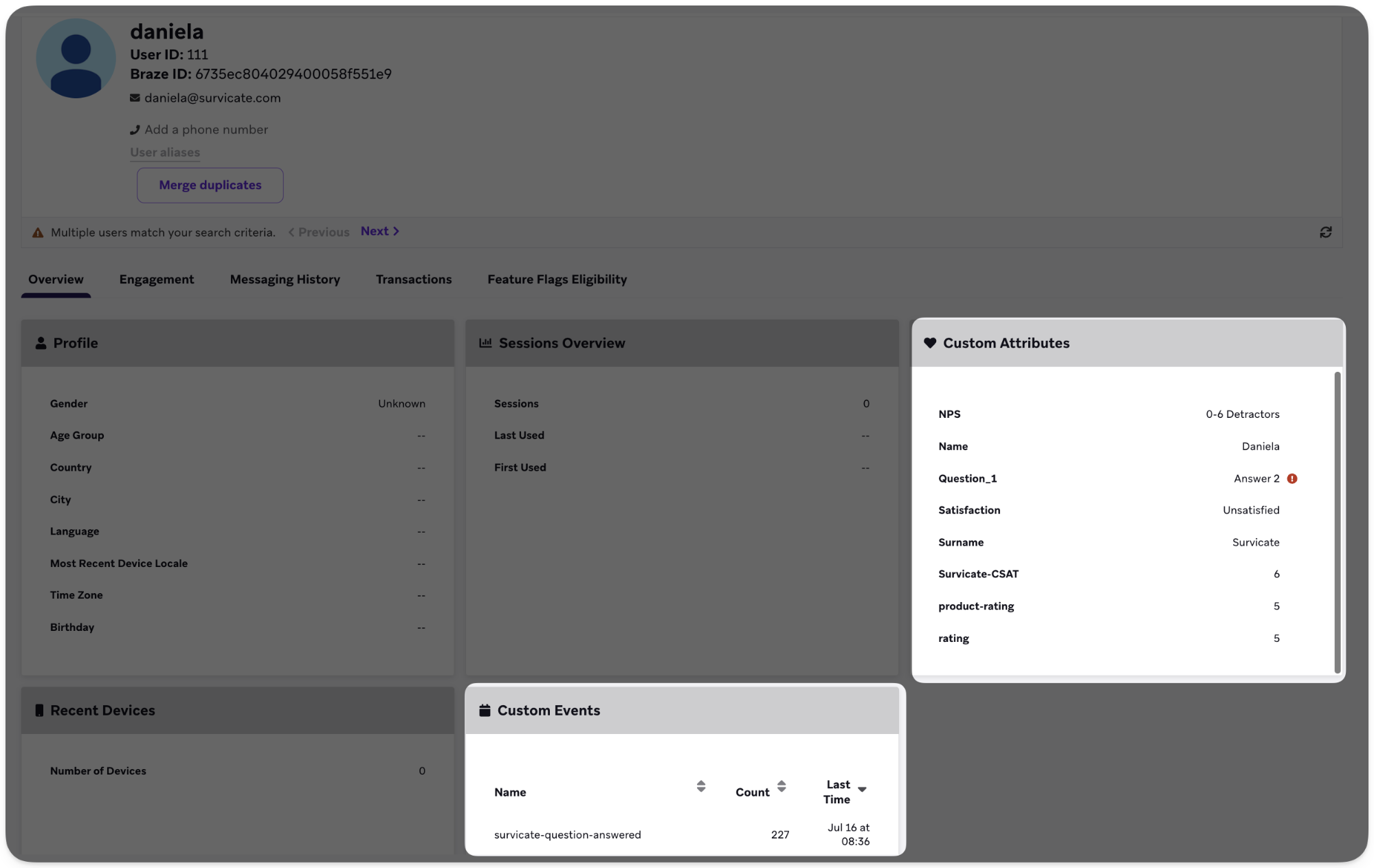 실시간으로 동기화된 설문조사 데이터