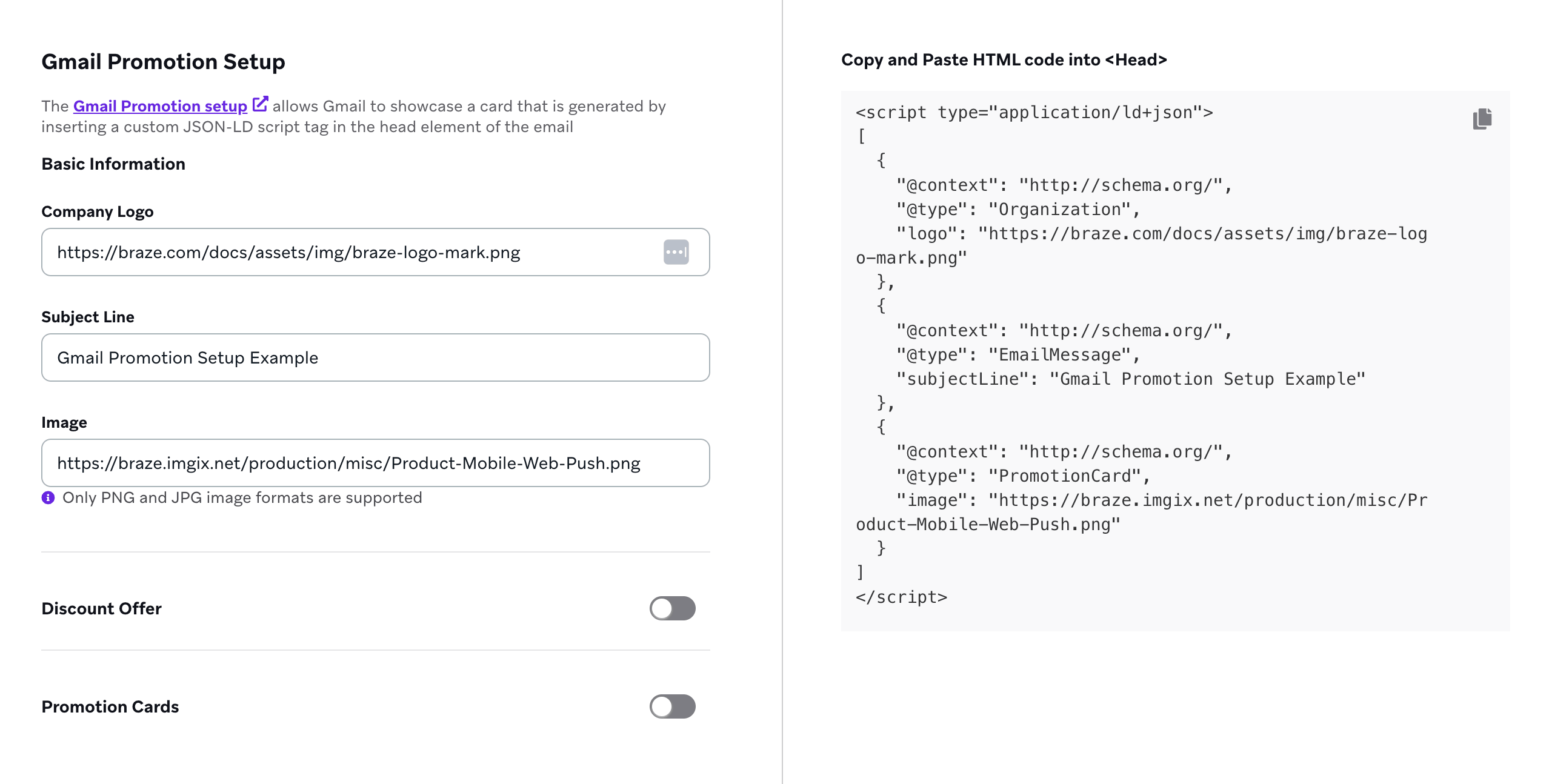 Exemplo de como criar um cartão.