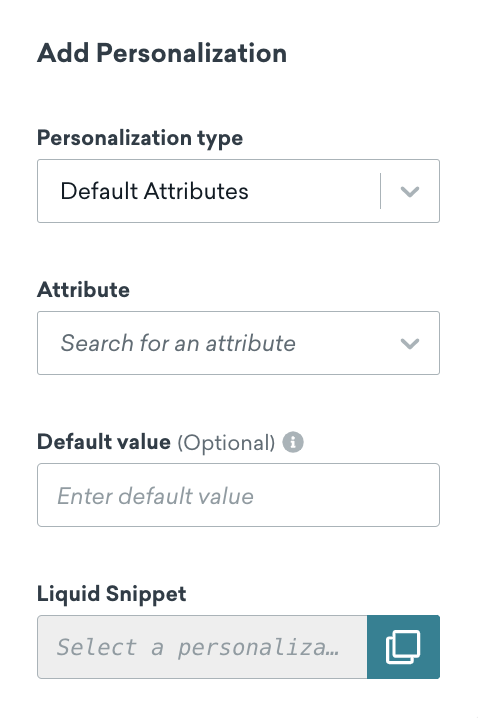 A guia Adicionar personalização com opções.
